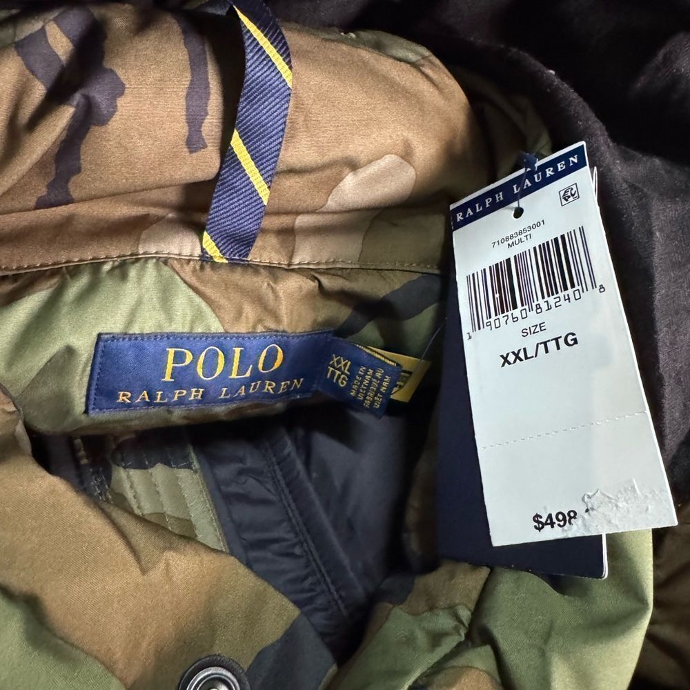 Polo by Ralph Lauren Green Camouflage Puffer Jacket - Picture 9 of 12
